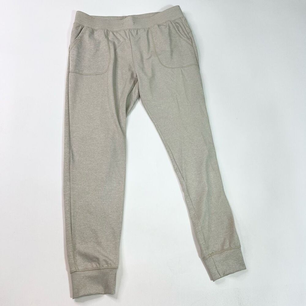 ZYIA Joggers‎ Womens Large Gray Tan Pull On Pants Athletic Waistband Pockets